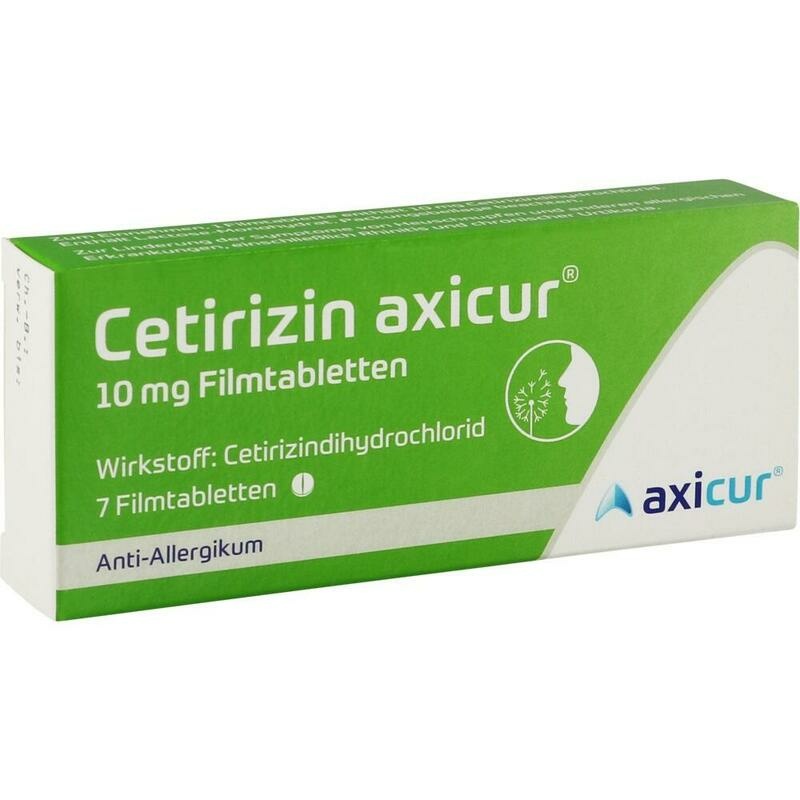 CETIRIZIN axicur 10 mg Filmtabletten