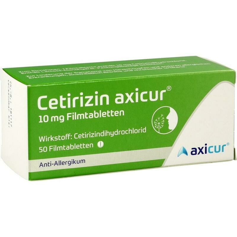 CETIRIZIN axicur 10 mg Filmtabletten