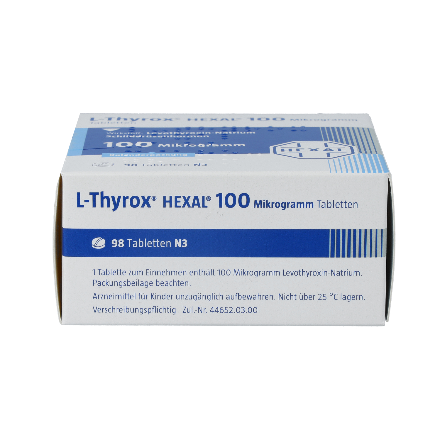 L-THYROX HEXAL 100 Mikrogramm Tabl.i.Kalenderpack.