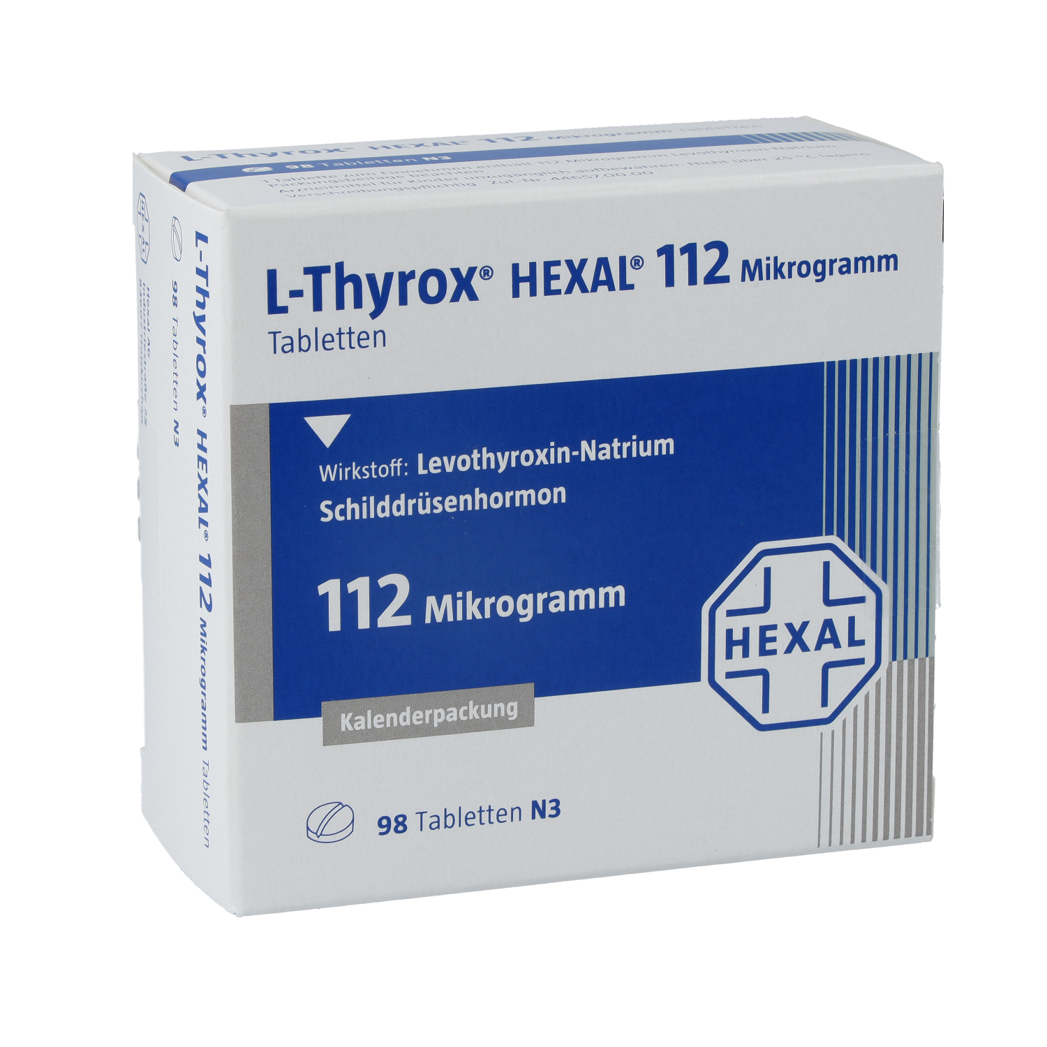L-THYROX HEXAL 112 Mikrogramm Tabl.i.Kalenderpack.