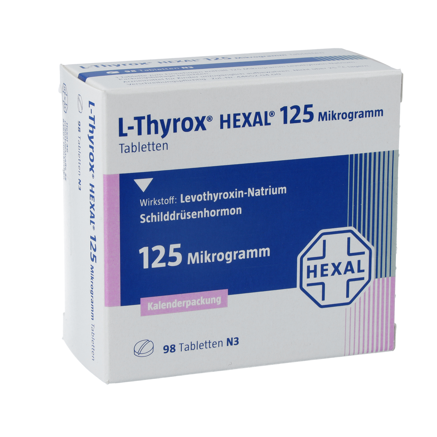 L-THYROX HEXAL 125 Mikrogramm Tabl.i.Kalenderpack.