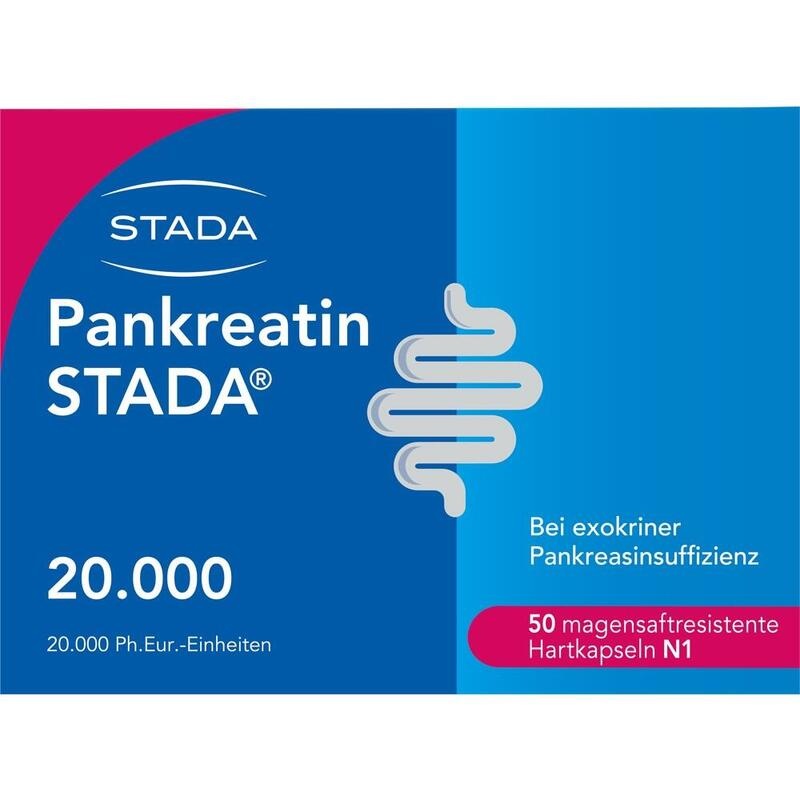 PANKREATIN STADA 20.000 magensaftres.Hartkapseln