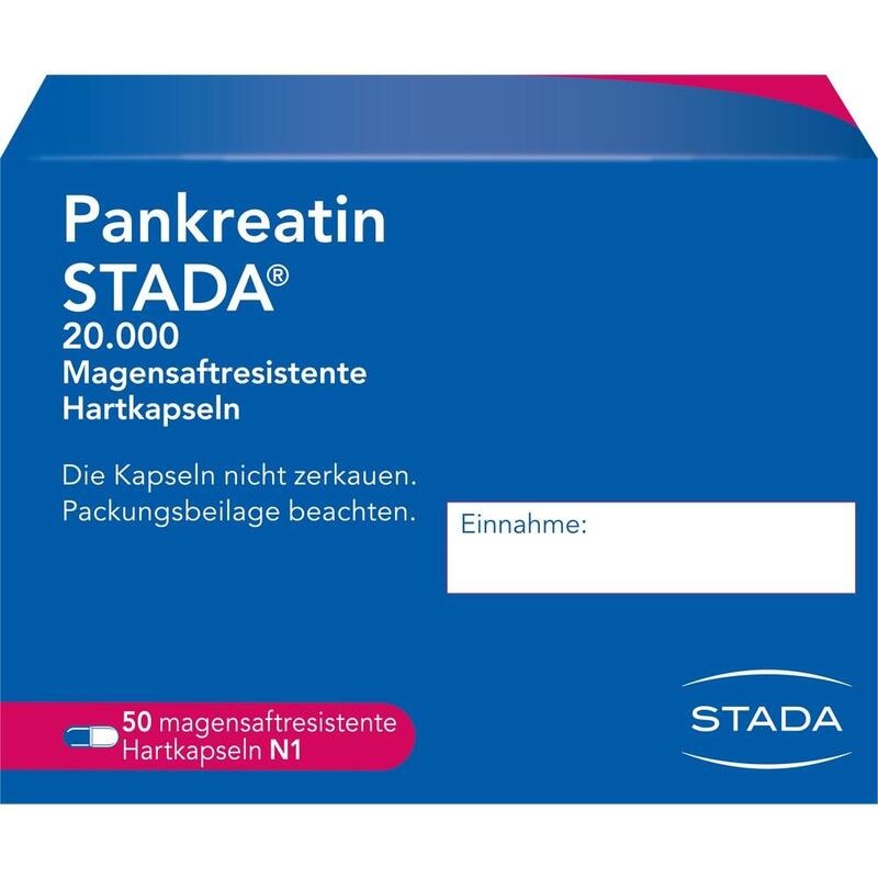 PANKREATIN STADA 20.000 magensaftres.Hartkapseln