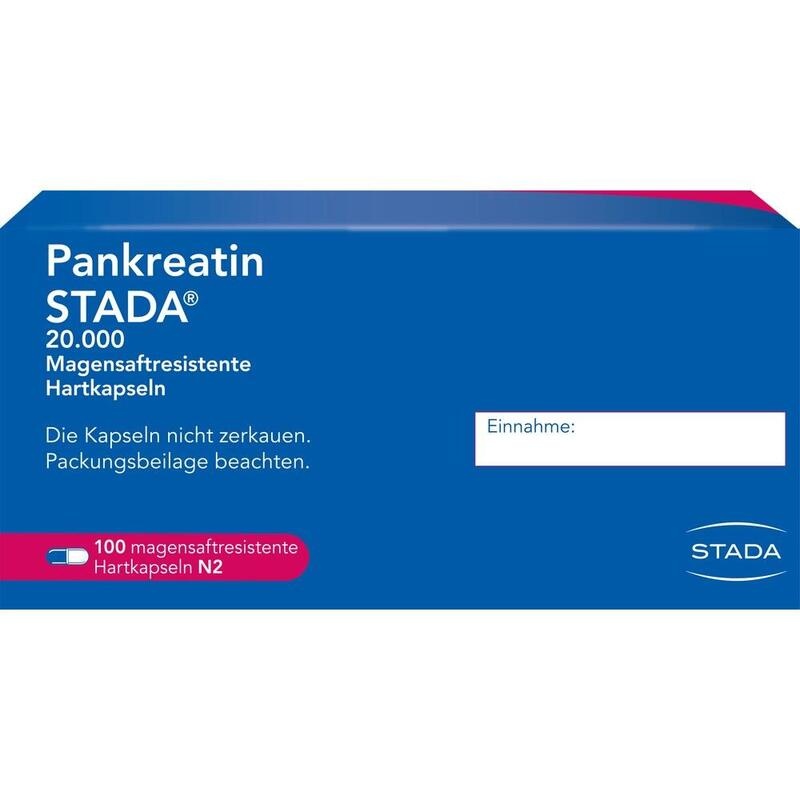 PANKREATIN STADA 20.000 magensaftres.Hartkapseln