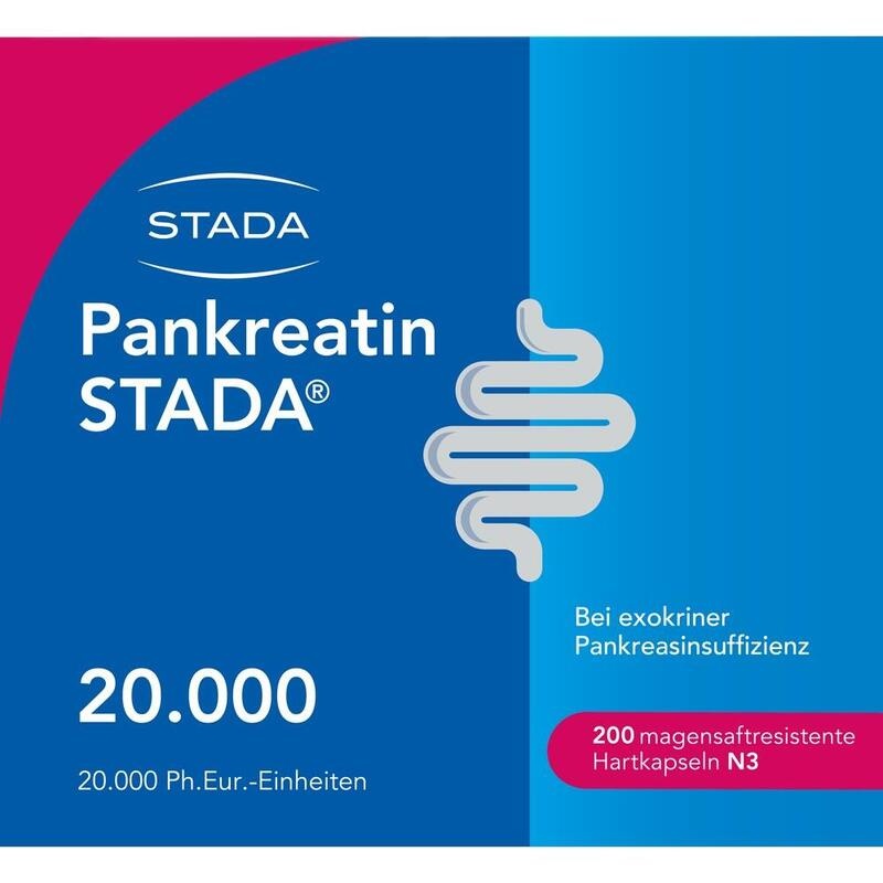 PANKREATIN STADA 20.000 magensaftres.Hartkapseln