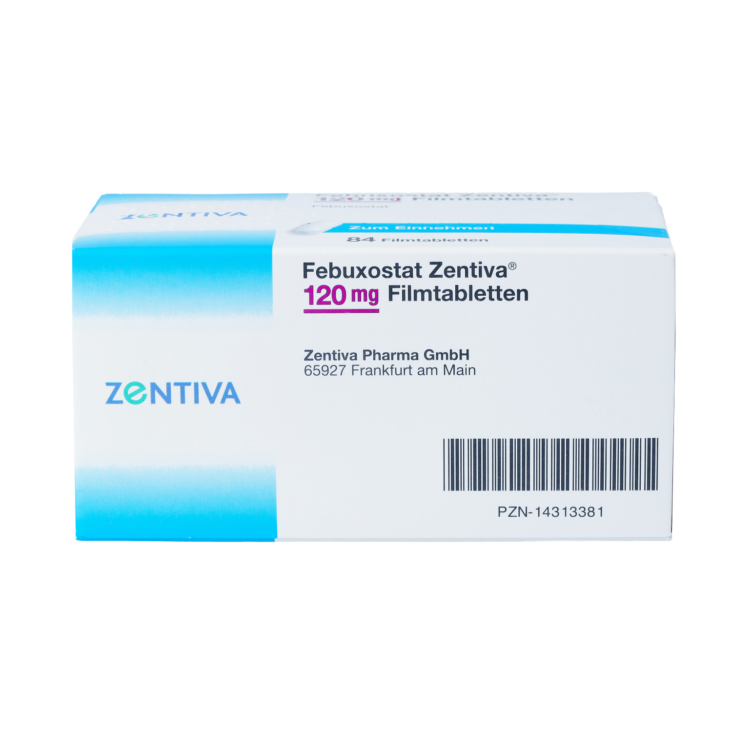 FEBUXOSTAT Zentiva 120 mg Filmtabletten