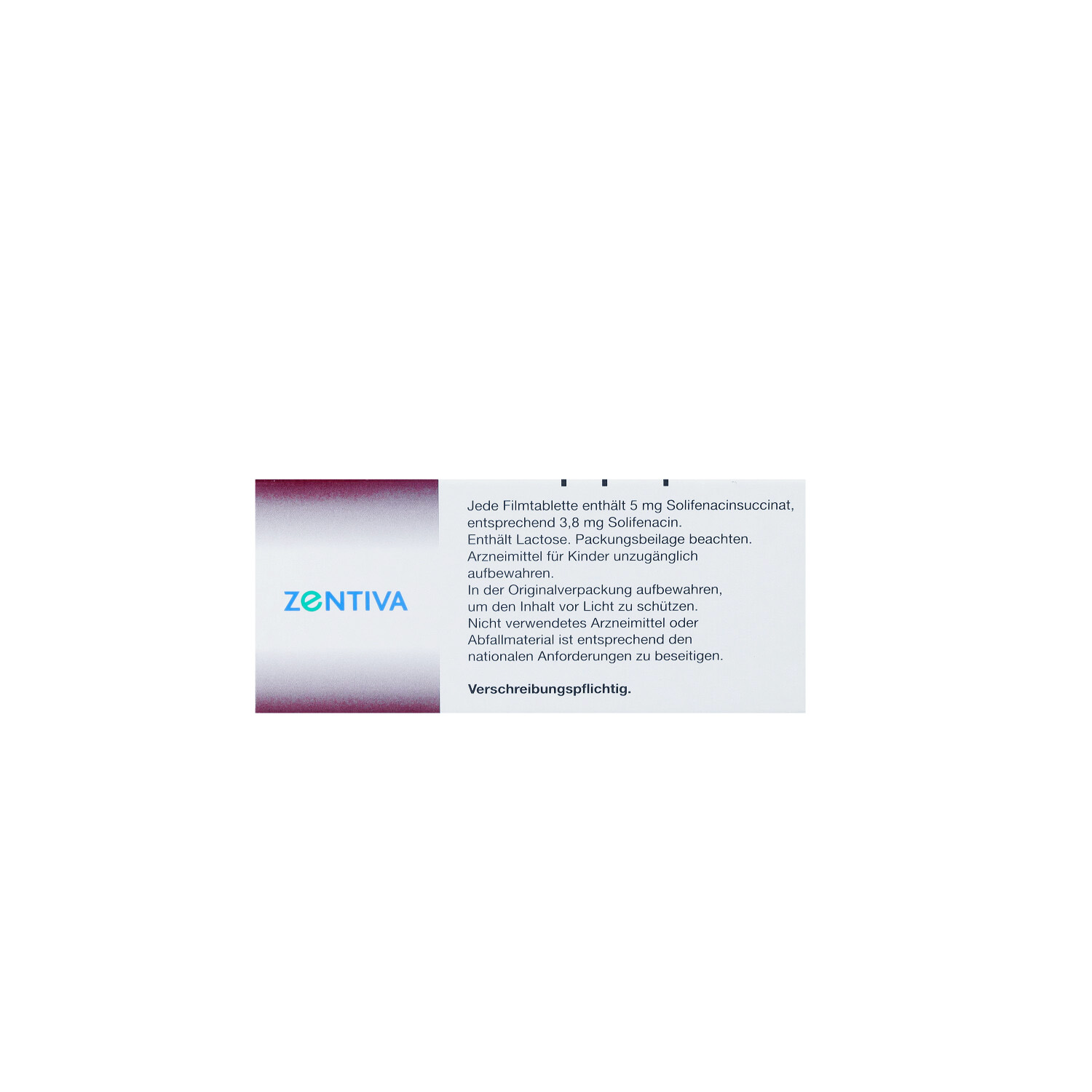 SOLIFENACIN SUCCINAT Zentiva 5 mg Filmtabletten