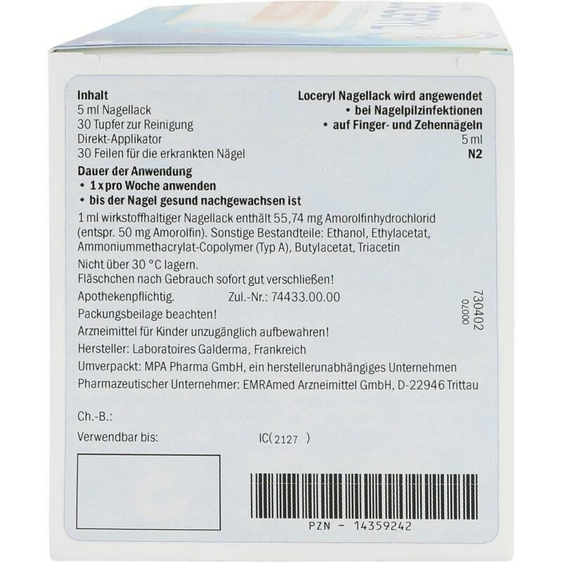 LOCERYL Nagellack gegen Nagelpilz DIREKT-Applikat.