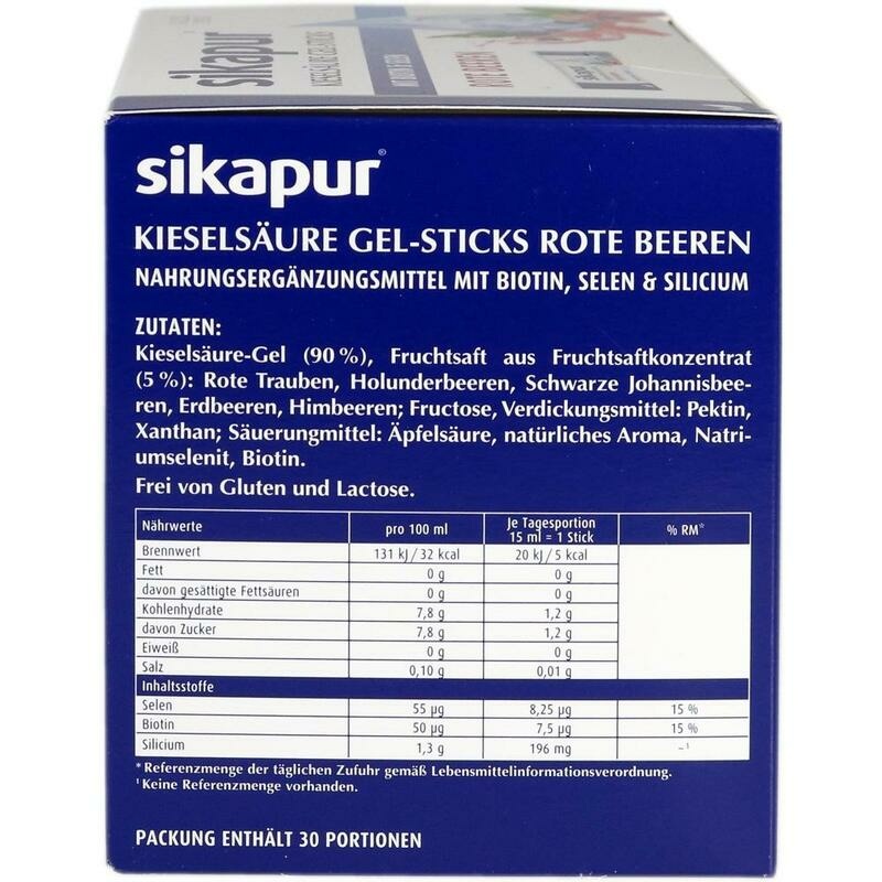 SIKAPUR Kieselsäure Gel-Sticks rote Beeren