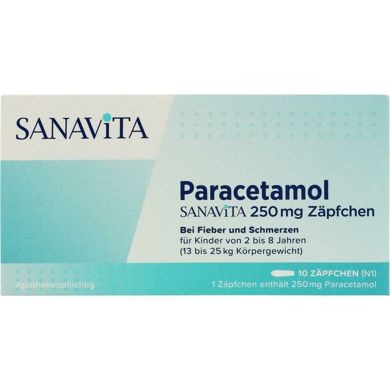 PARACETAMOL SANAViTA 250 mg Zäpfchen