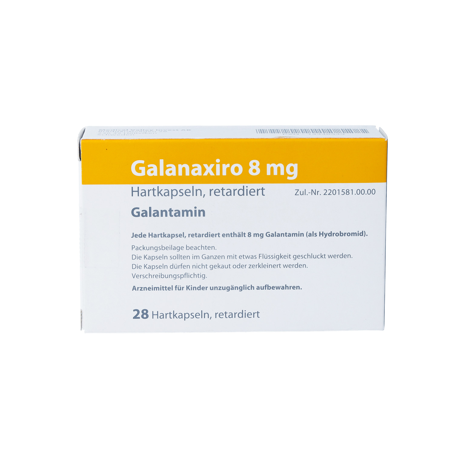 GALANAXIRO 8 mg Hartkapseln retardiert