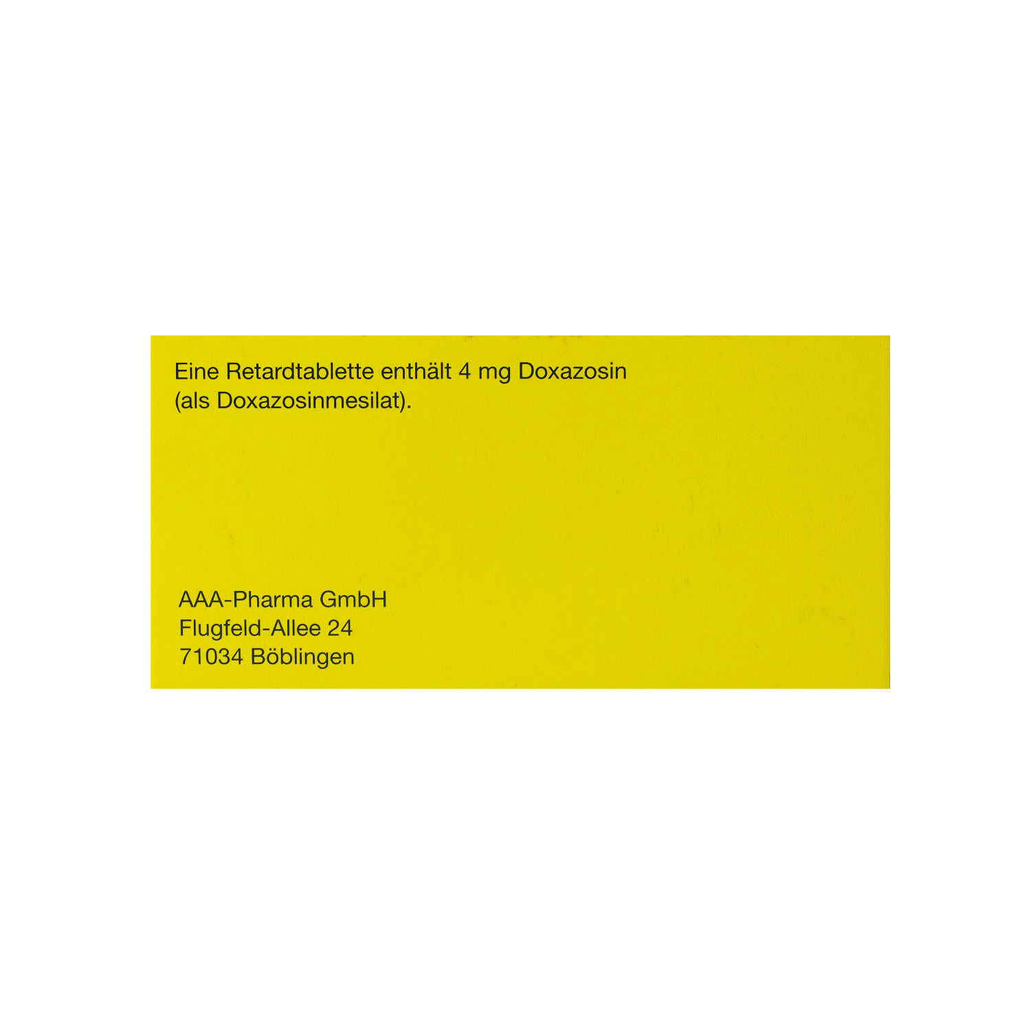 DOXAZOSIN AAA-Pharma 4 mg Retardtabletten