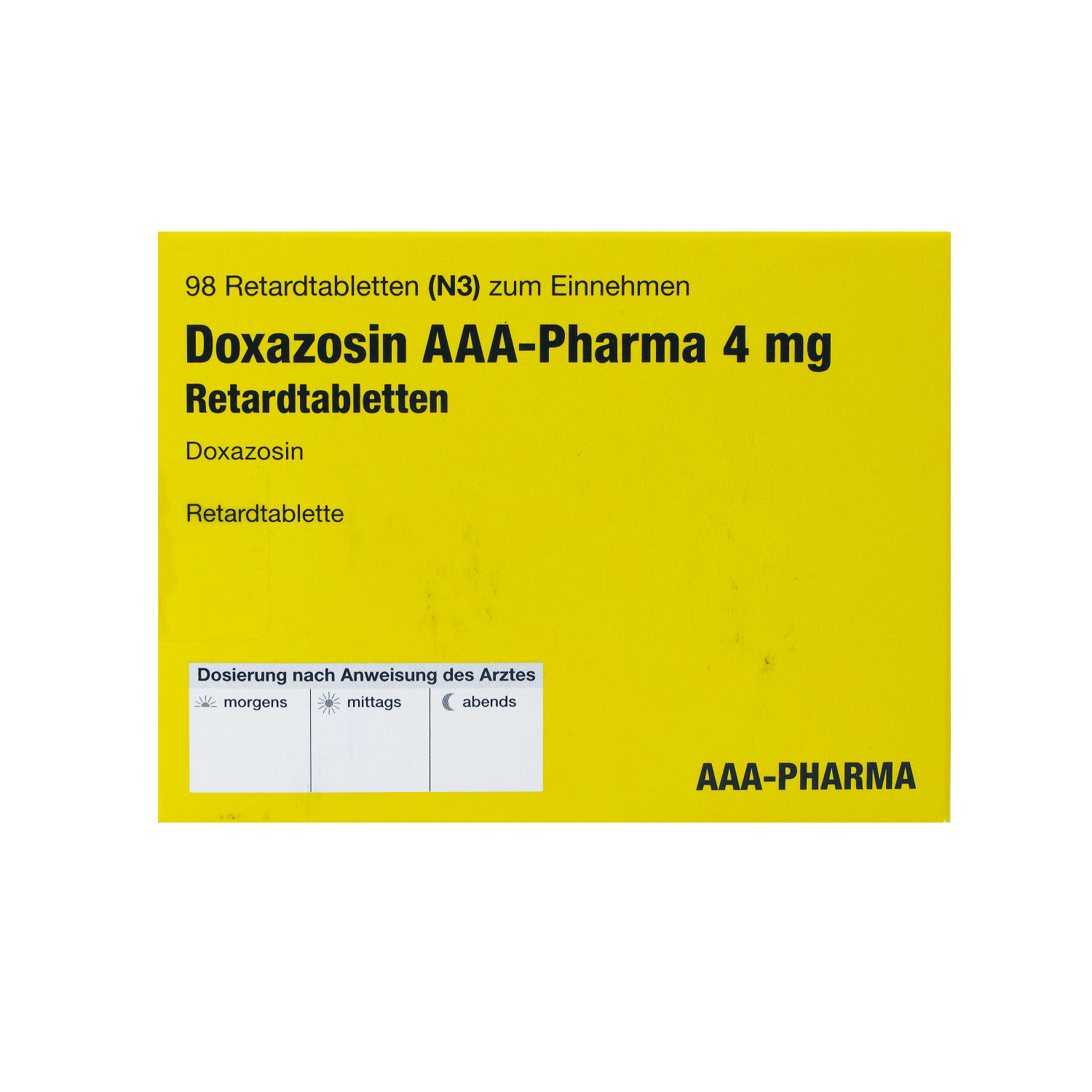 DOXAZOSIN AAA-Pharma 4 mg Retardtabletten