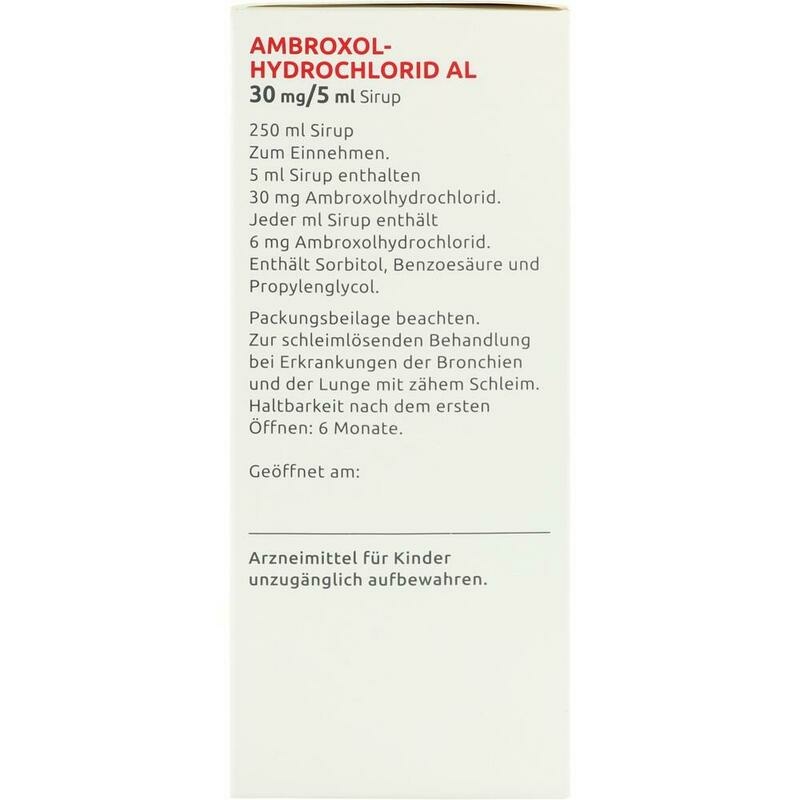 AMBROXOLHYDROCHLORID AL 30 mg/5 ml Sirup