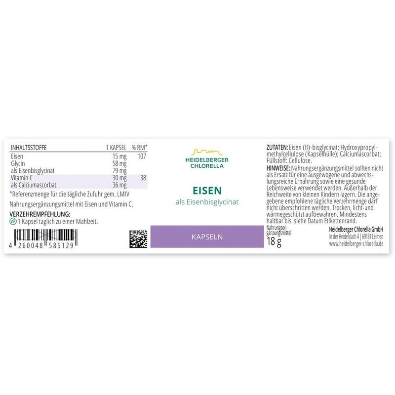 EISEN ALS Eisenbisglycinat Kapseln