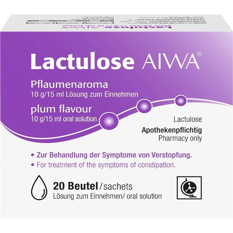 LACTULOSE AIWA Pflaumenaroma 10 g/15 ml Lsg.z.Einn