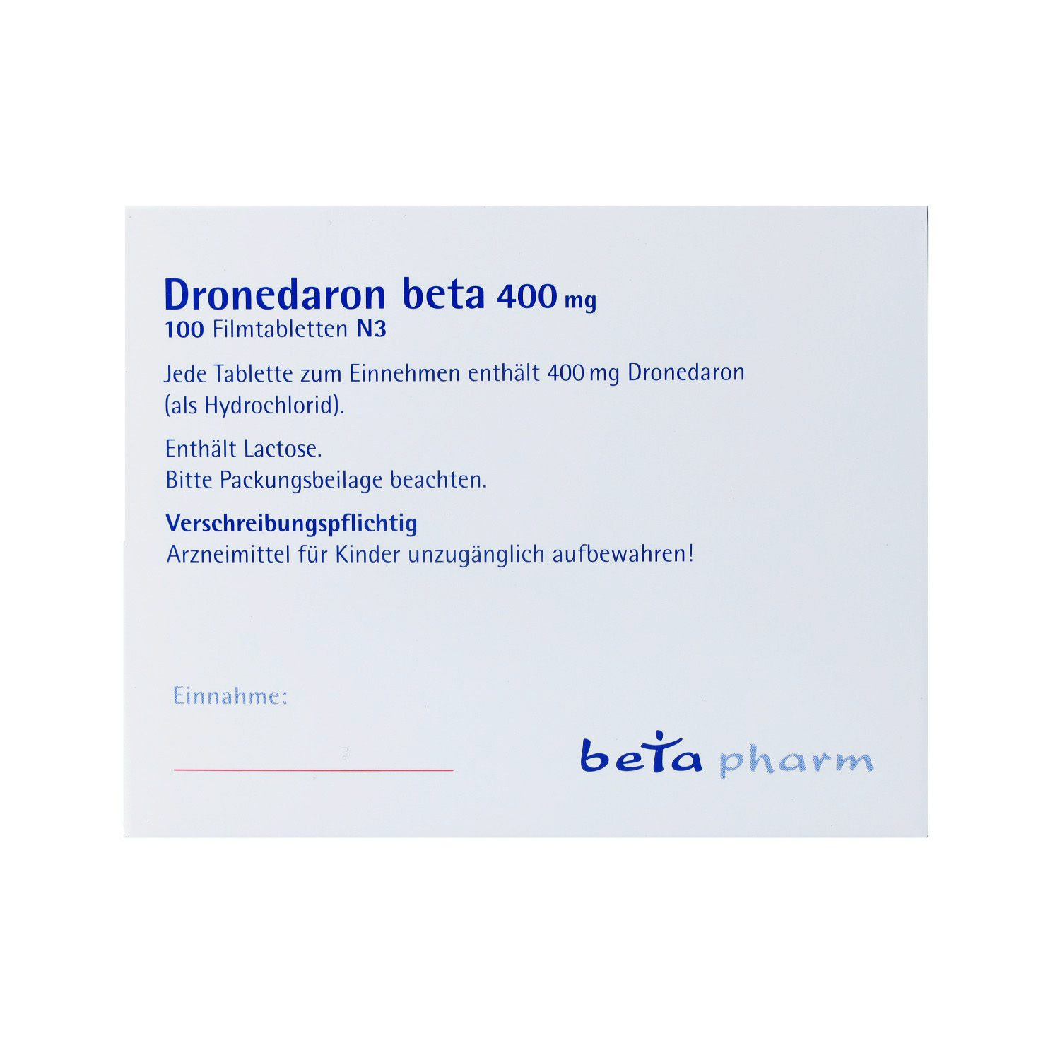 DRONEDARON beta 400 mg Filmtabletten