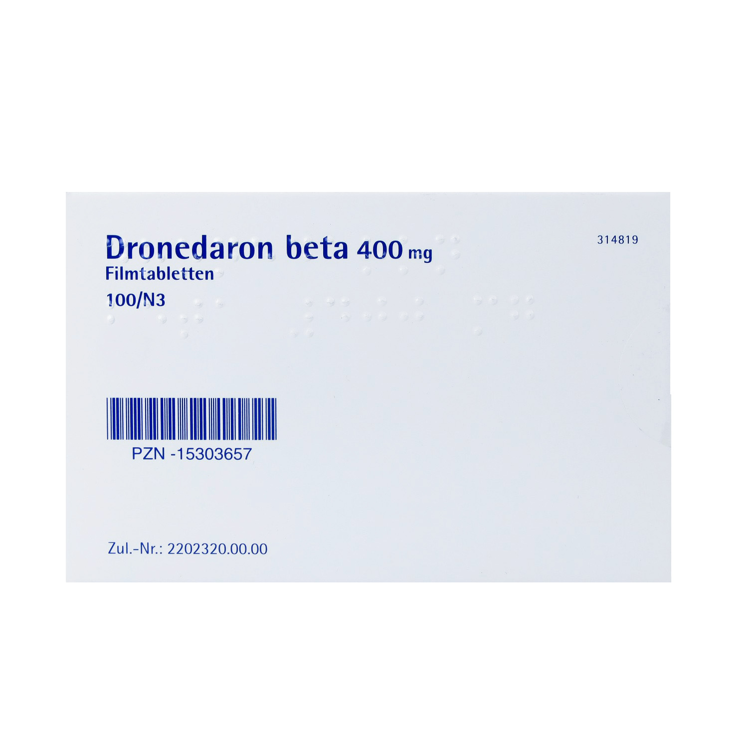 DRONEDARON beta 400 mg Filmtabletten