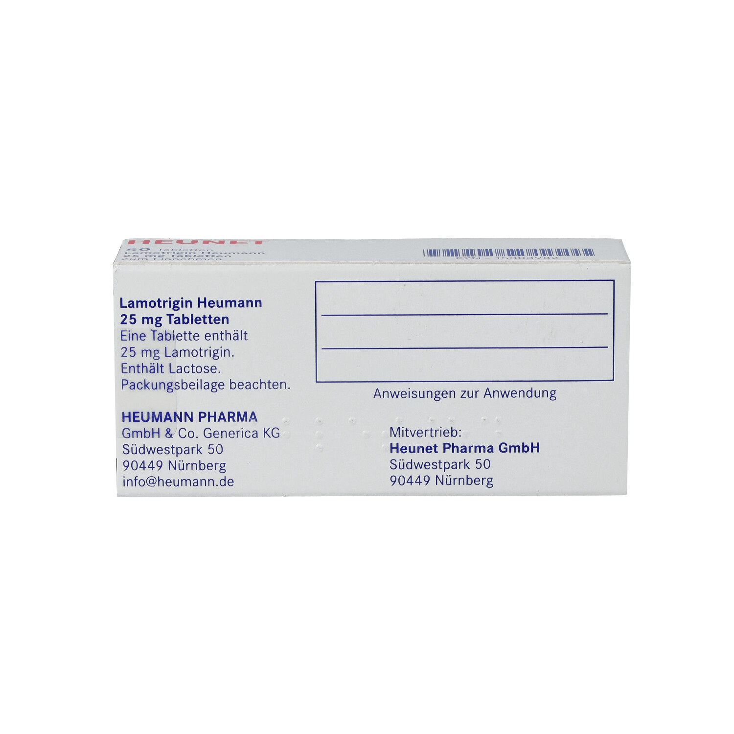LAMOTRIGIN Heumann 25 mg Tabletten Heunet