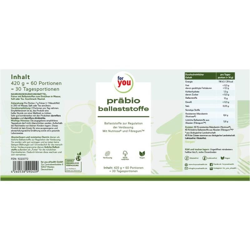 FOR YOU präbio ballaststoffe Pulver