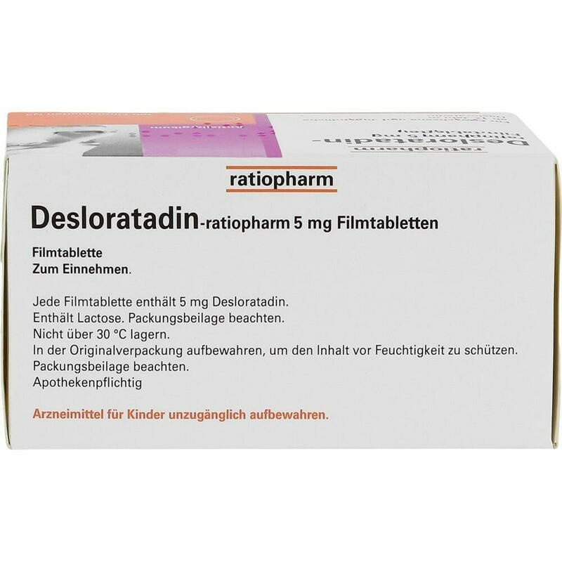 DESLORATADIN-ratiopharm 5 mg Filmtabletten
