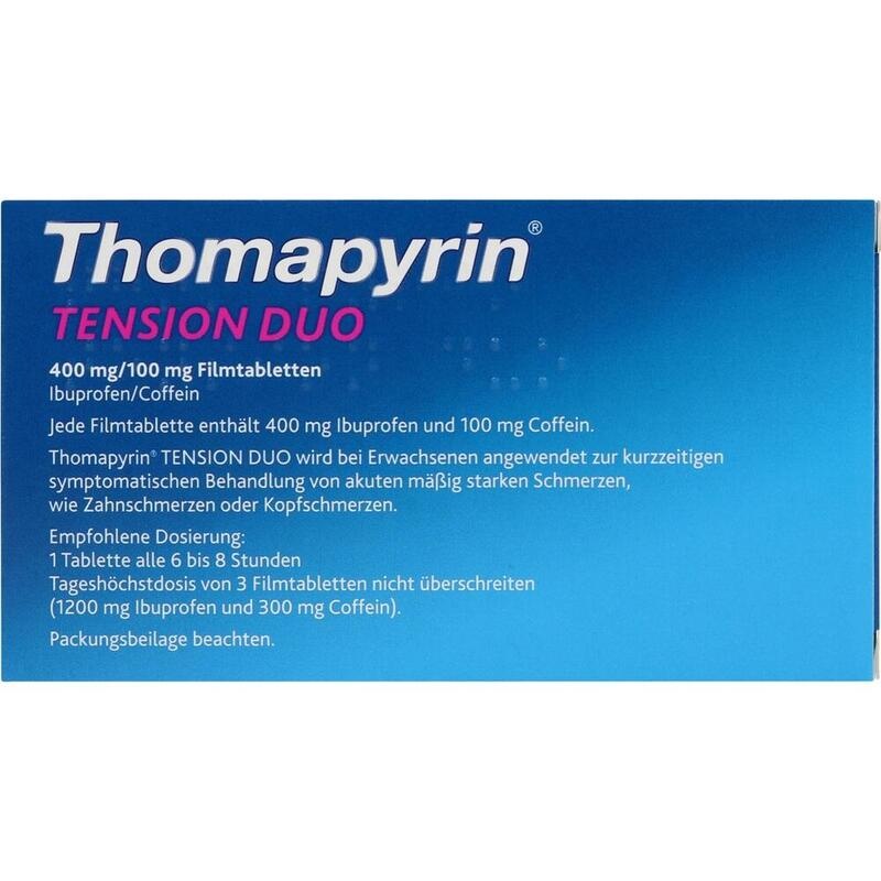 THOMAPYRIN TENSION DUO 400 mg/100 mg Filmtabletten