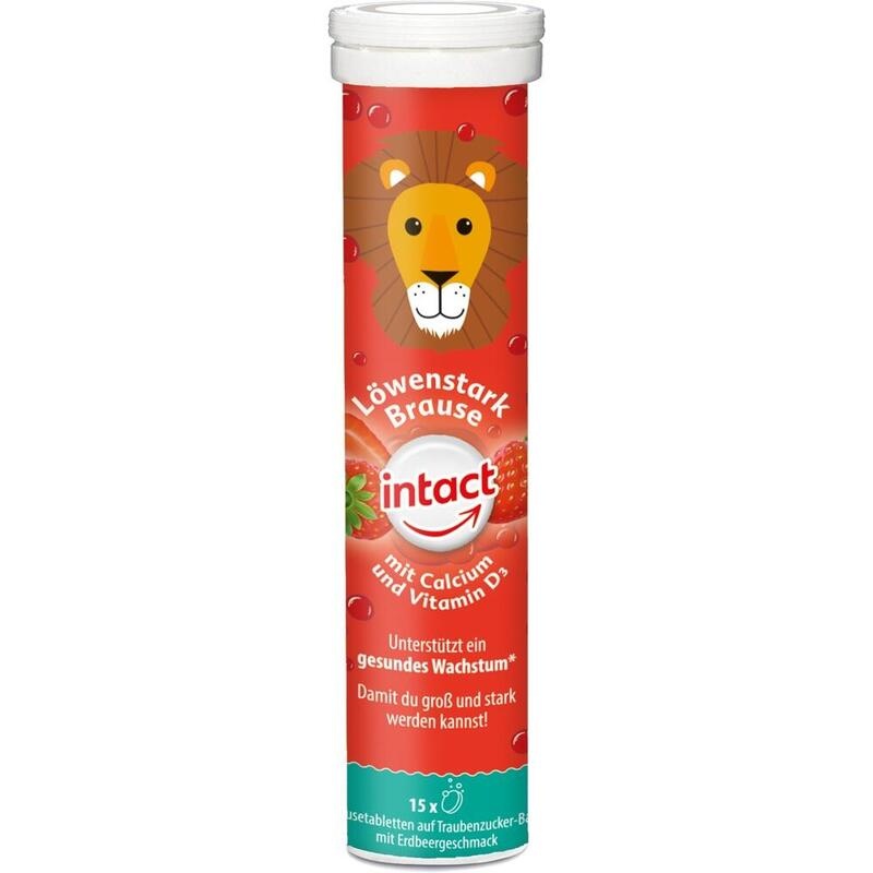 INTACT Löwenstark Brausetabletten m.Calcium