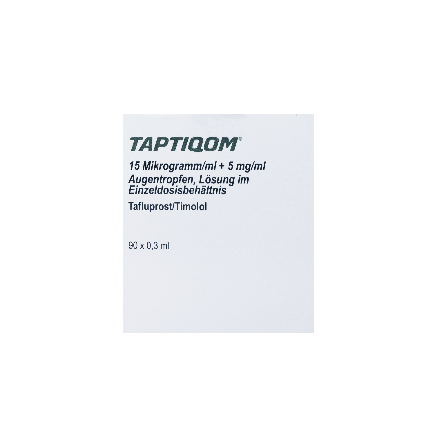 TAPTIQOM 15 μg/ml + 5 mg/ml Augentr.i.Einzeldosisb