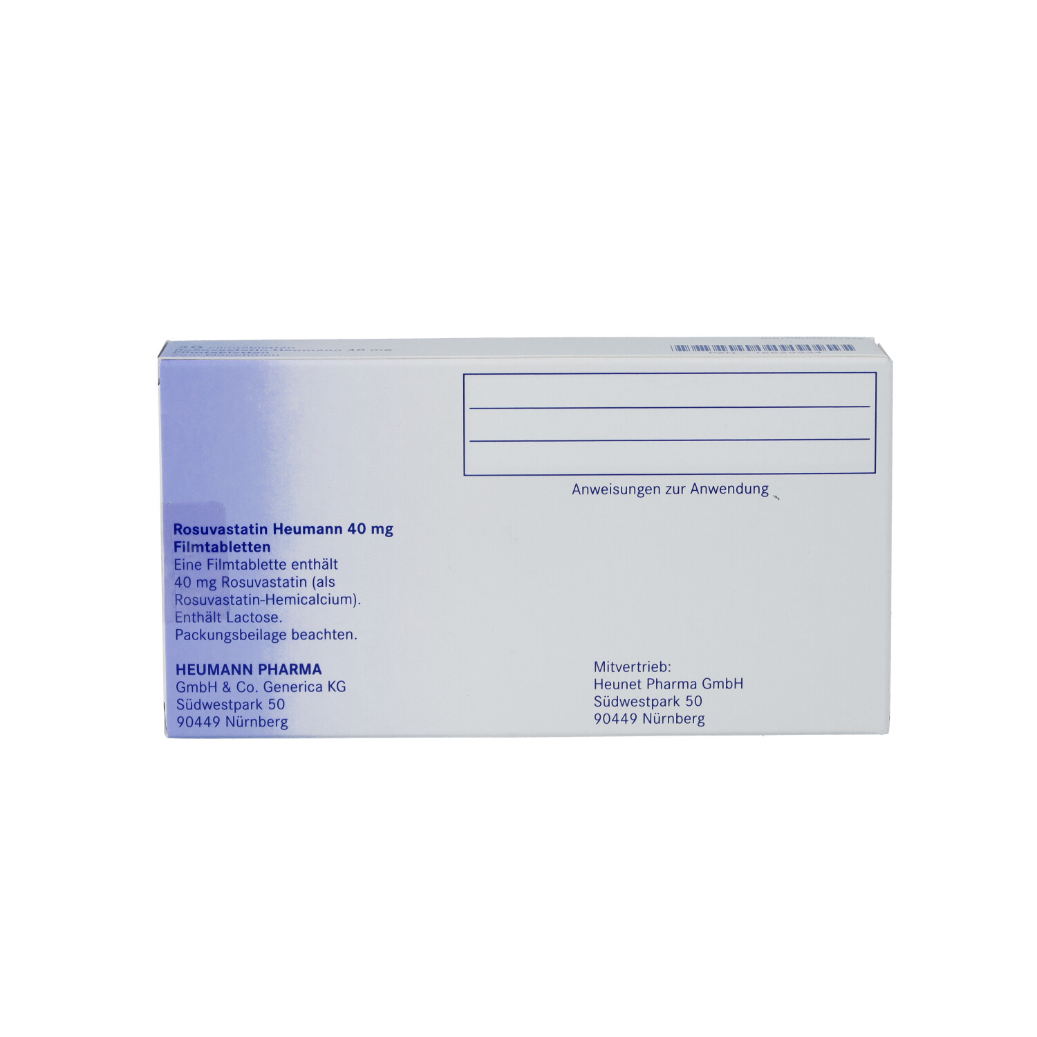 ROSUVASTATIN Heumann 40 mg Filmtabletten
