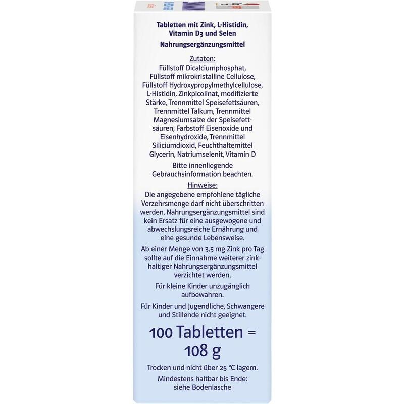 DOPPELHERZ Zink Immun Depot system Tabletten