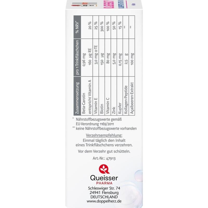 DOPPELHERZ Kollagen Beauty system Trinkfläschchen