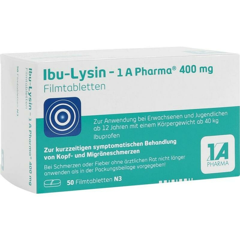 IBU-LYSIN 1A Pharma 400 mg Filmtabletten