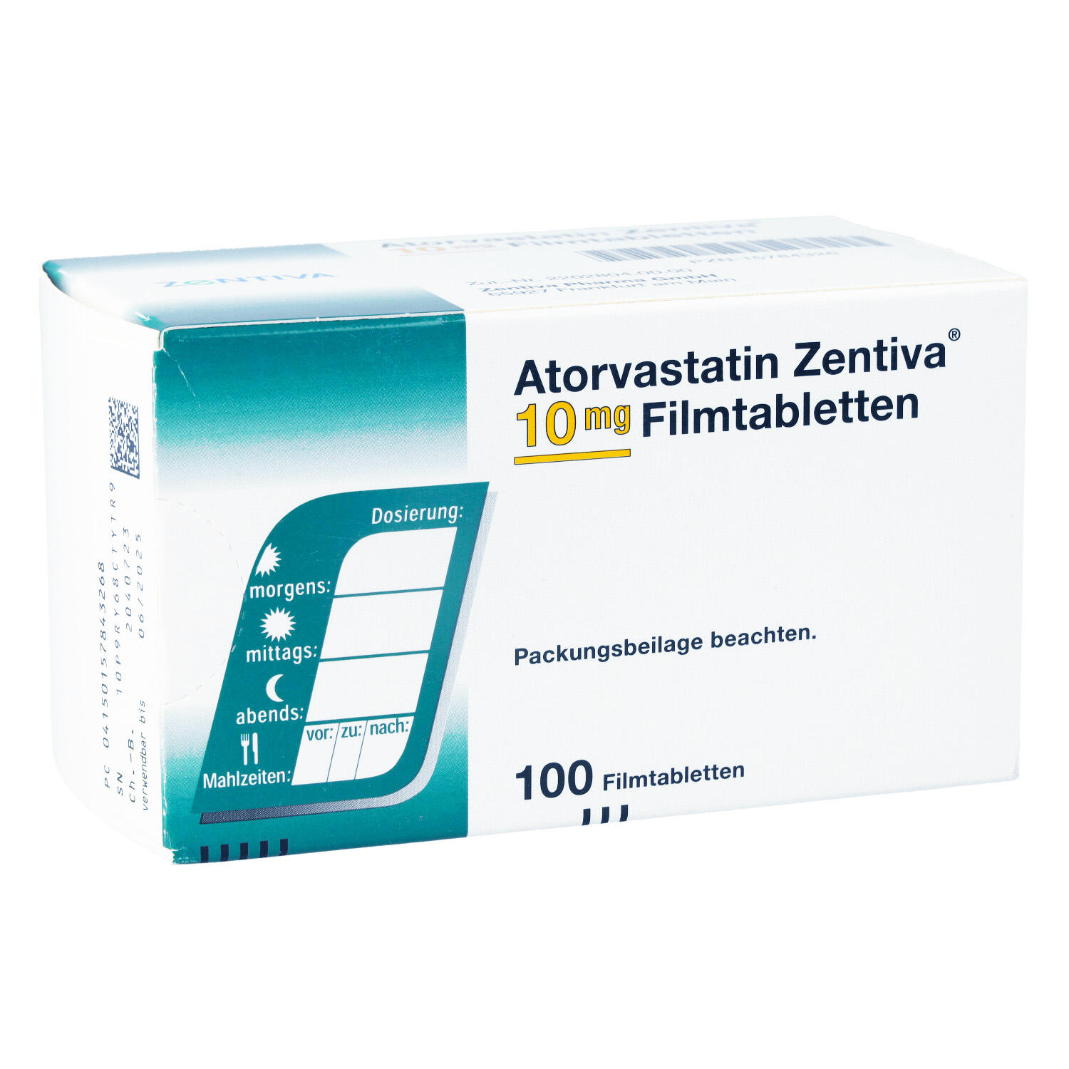 ATORVASTATIN Zentiva 10 mg Filmtabletten