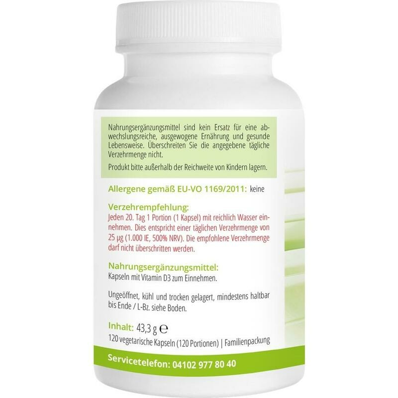 VITAMIN D3 DEPOT 20.000 I.E. Kapseln