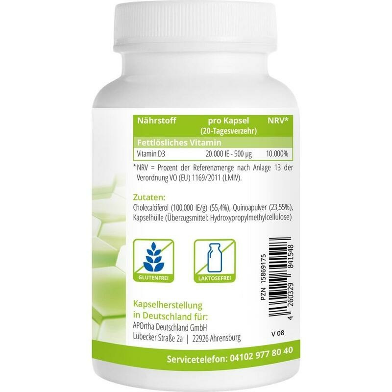 VITAMIN D3 DEPOT 20.000 I.E. Kapseln