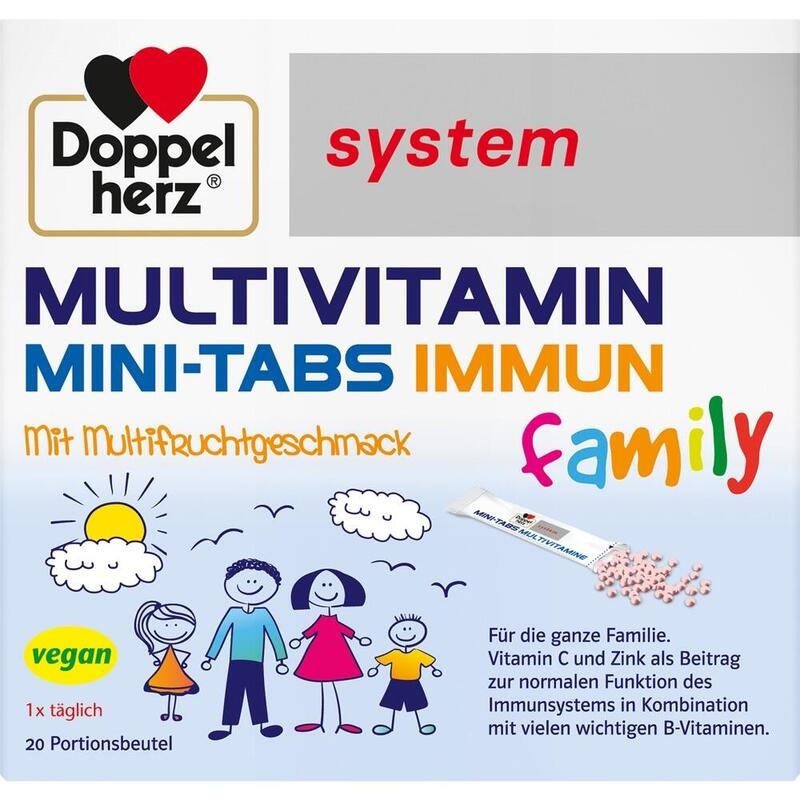 DOPPELHERZ Multivitamin Mini-Tabs family system