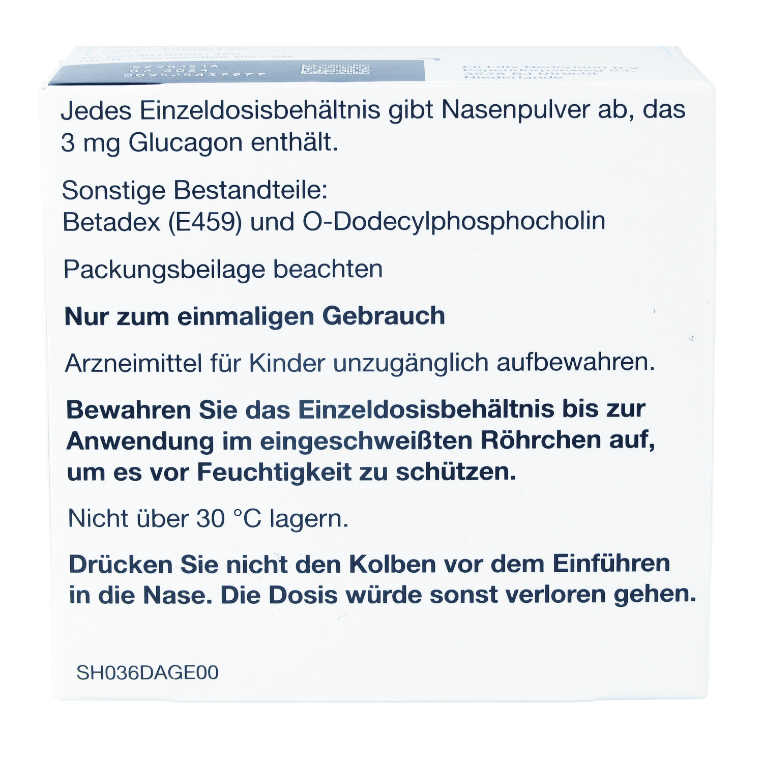BAQSIMI 3 mg Nasenpulver i.e.Einzeldosisbehältnis