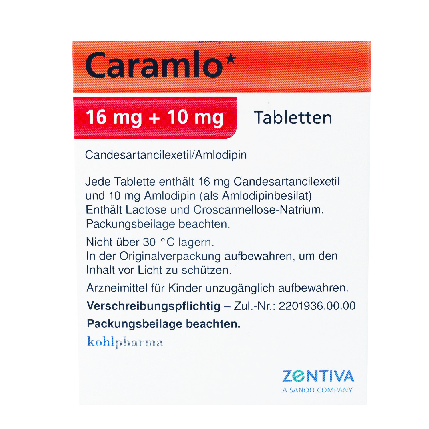 CARAMLO 16 mg/10 mg Tabletten