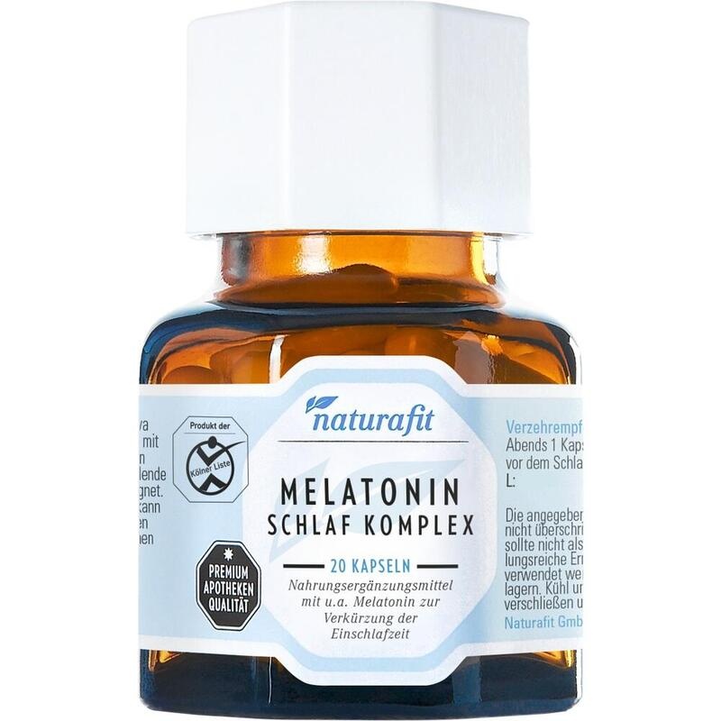 NATURAFIT Melatonin Schlaf Komplex Kapseln