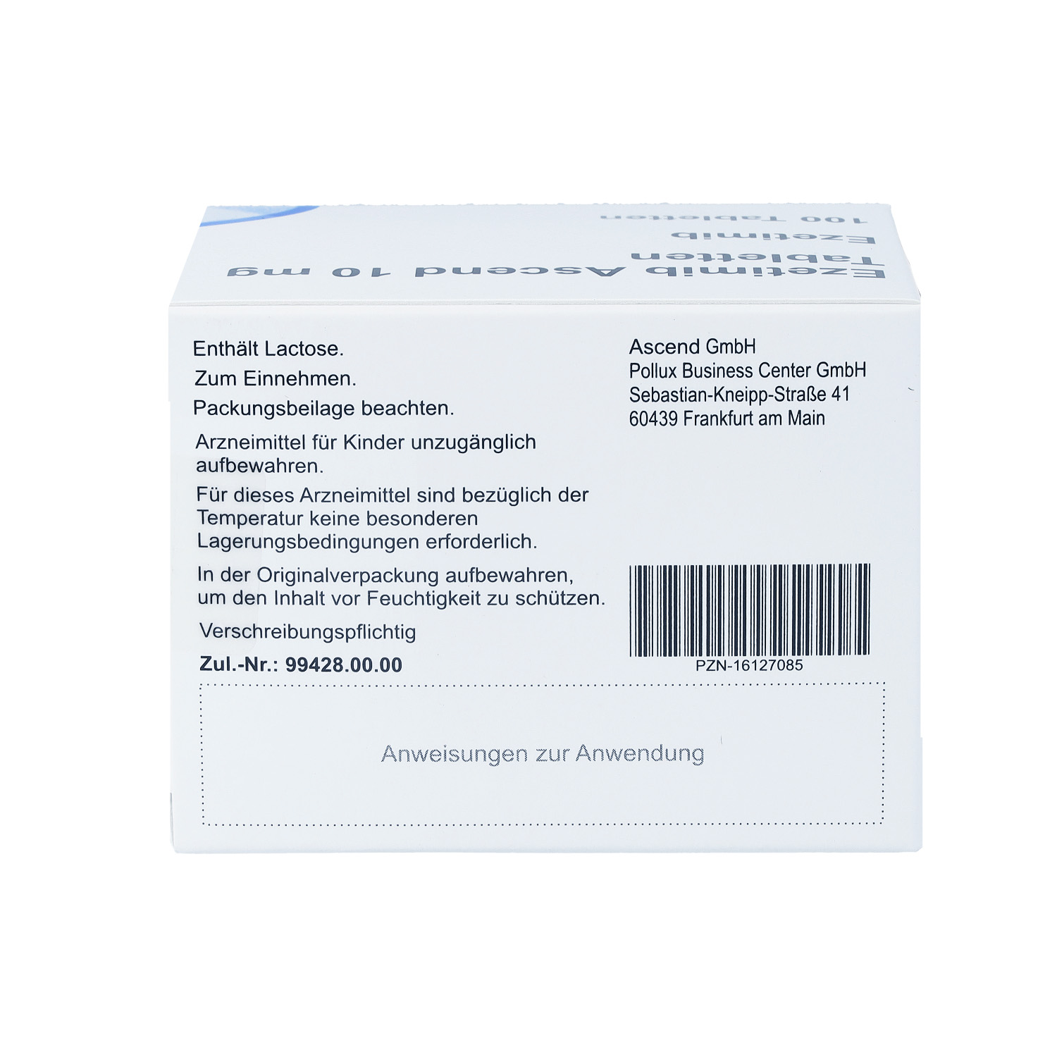 EZETIMIB Ascend 10 mg Tabletten