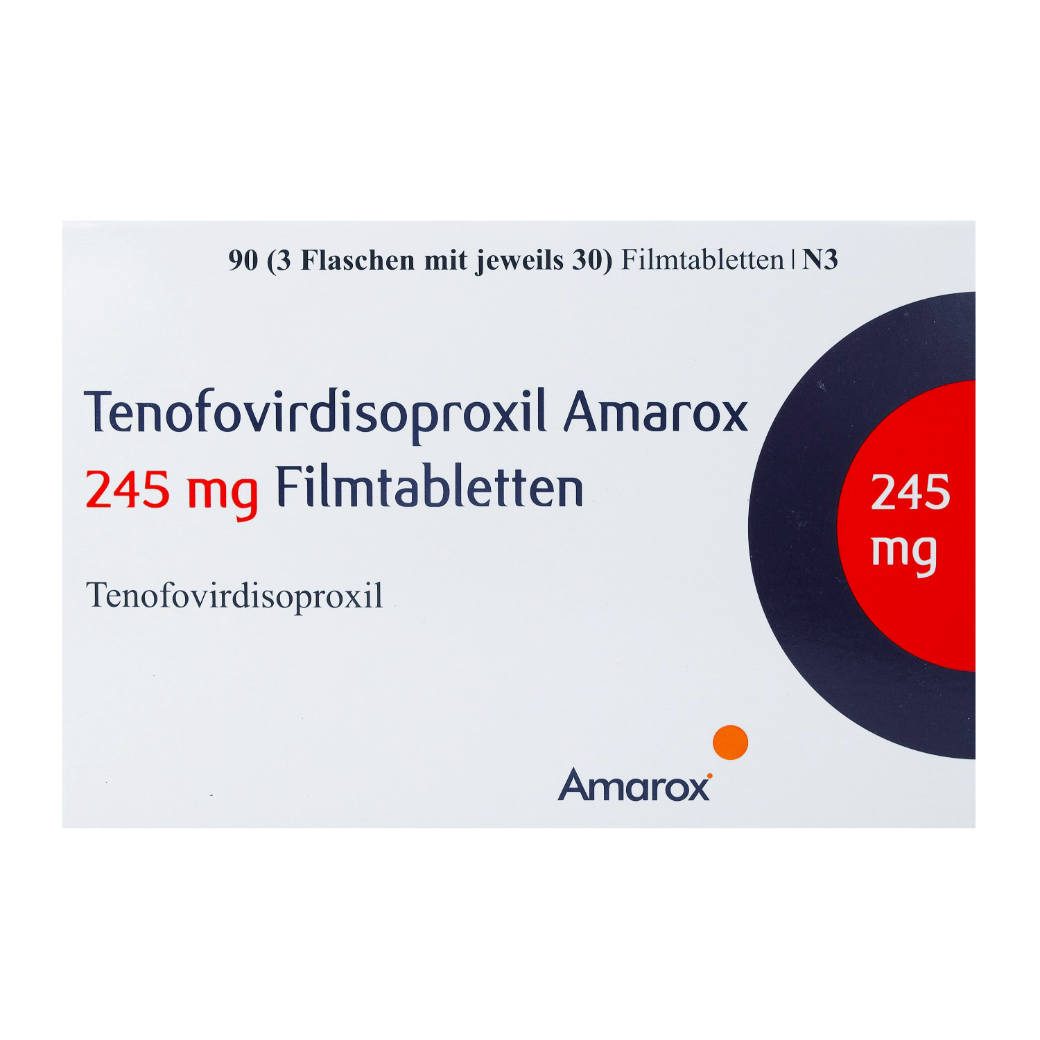 TENOFOVIRDISOPROXIL Amarox 245 mg Filmtabletten