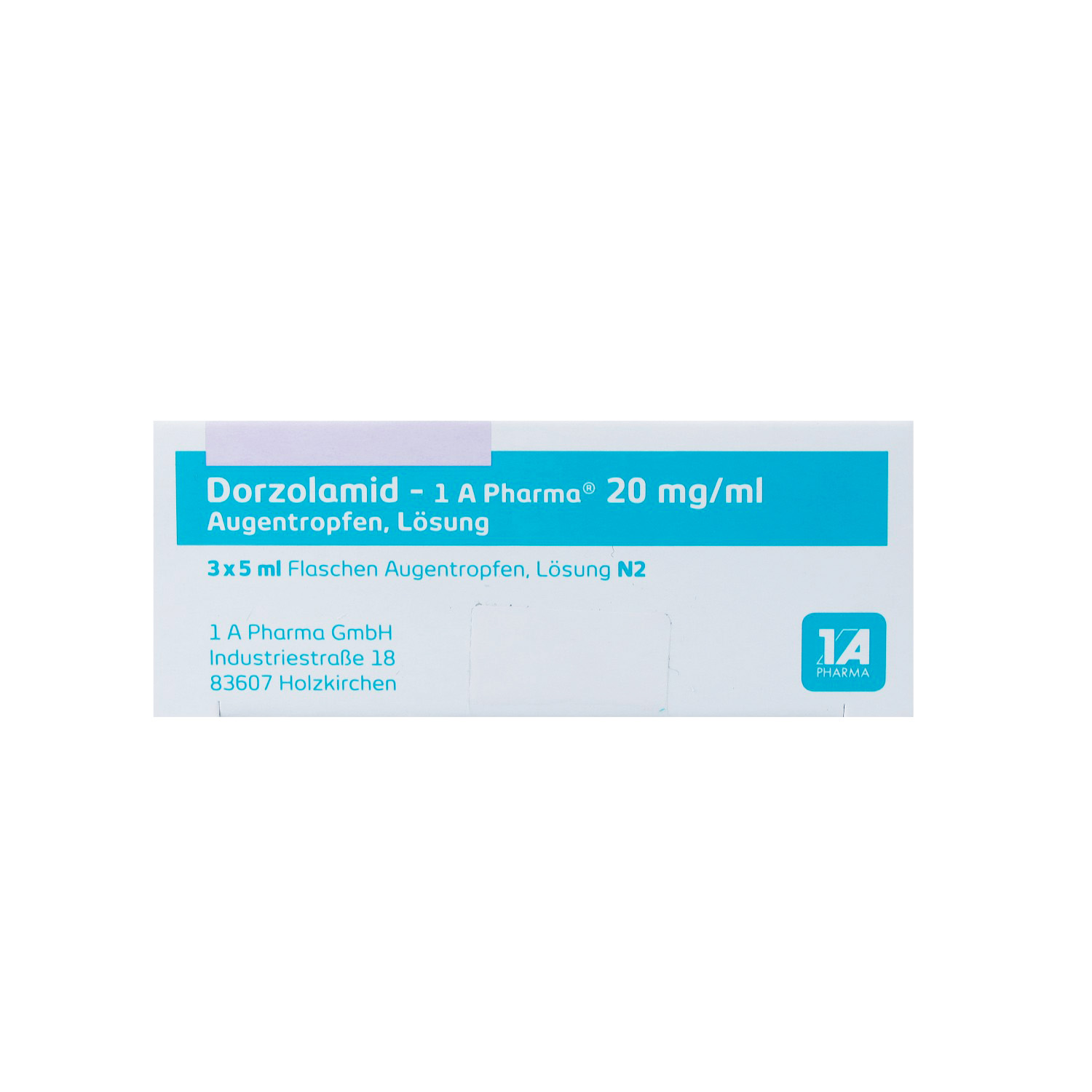 DORZOLAMID-1A Pharma 20 mg/ml Augentropfen Lösung