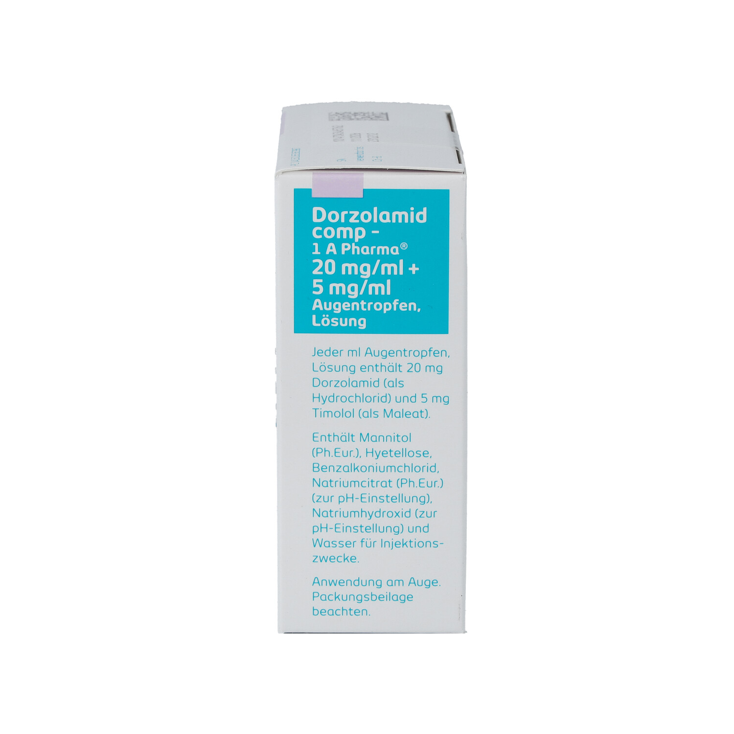 DORZOLAMID comp-1A Pharma 20mg/ml+5mg/ml Augentr.