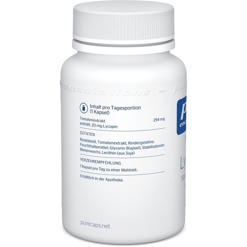 PURE ENCAPSULATIONS Lycopene 20 mg Kapseln