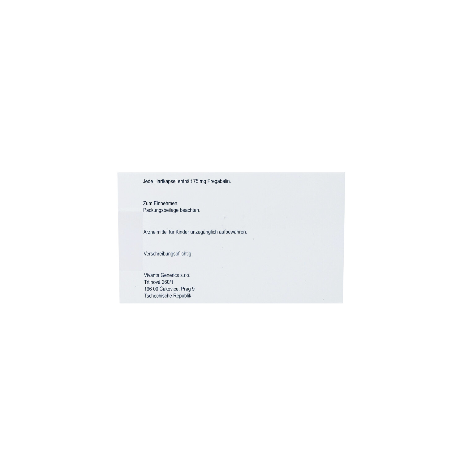 PREGABALIN Vivanta 75 mg Hartkapseln