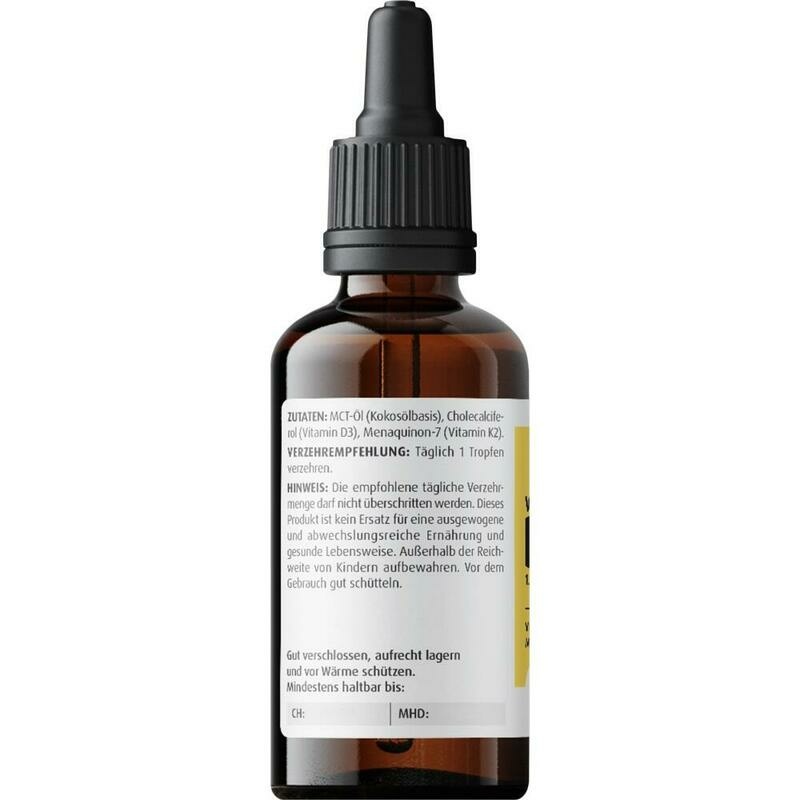 VITAMIN D3+K2 MK-7 Tropfen z.Einnehmen hochdosiert