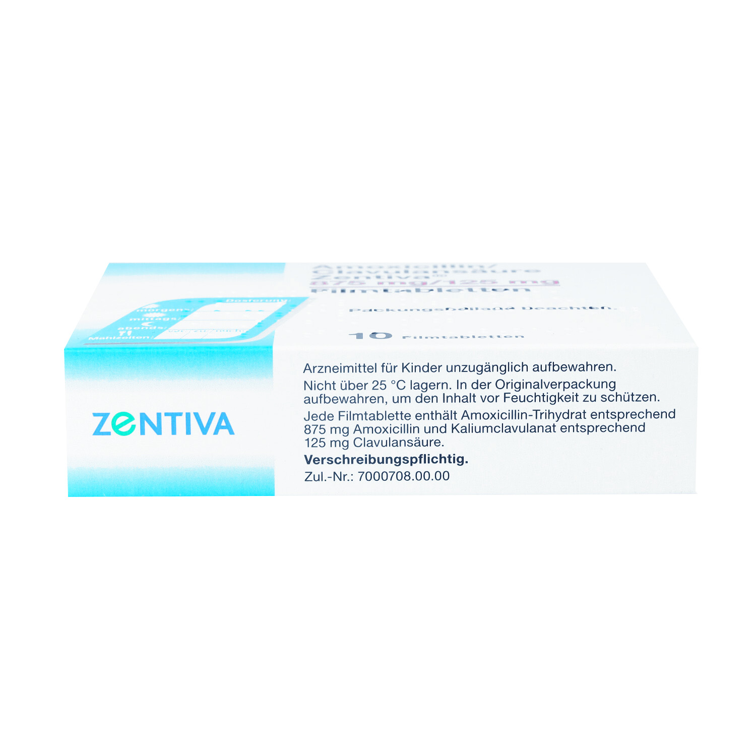 AMOXICILLIN/Clavulansäure Zentiva 875mg/125mg FTA