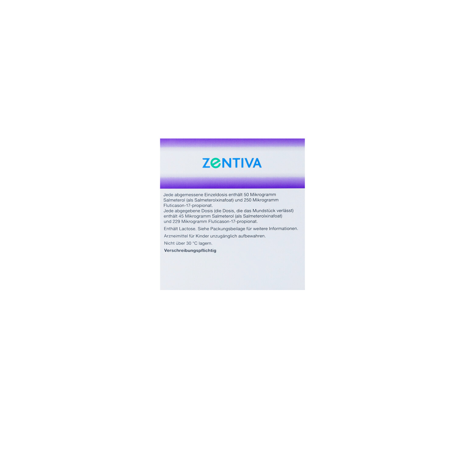 SALMETEROL/Fluticasonpropionat Zen.Air.50/250 μg