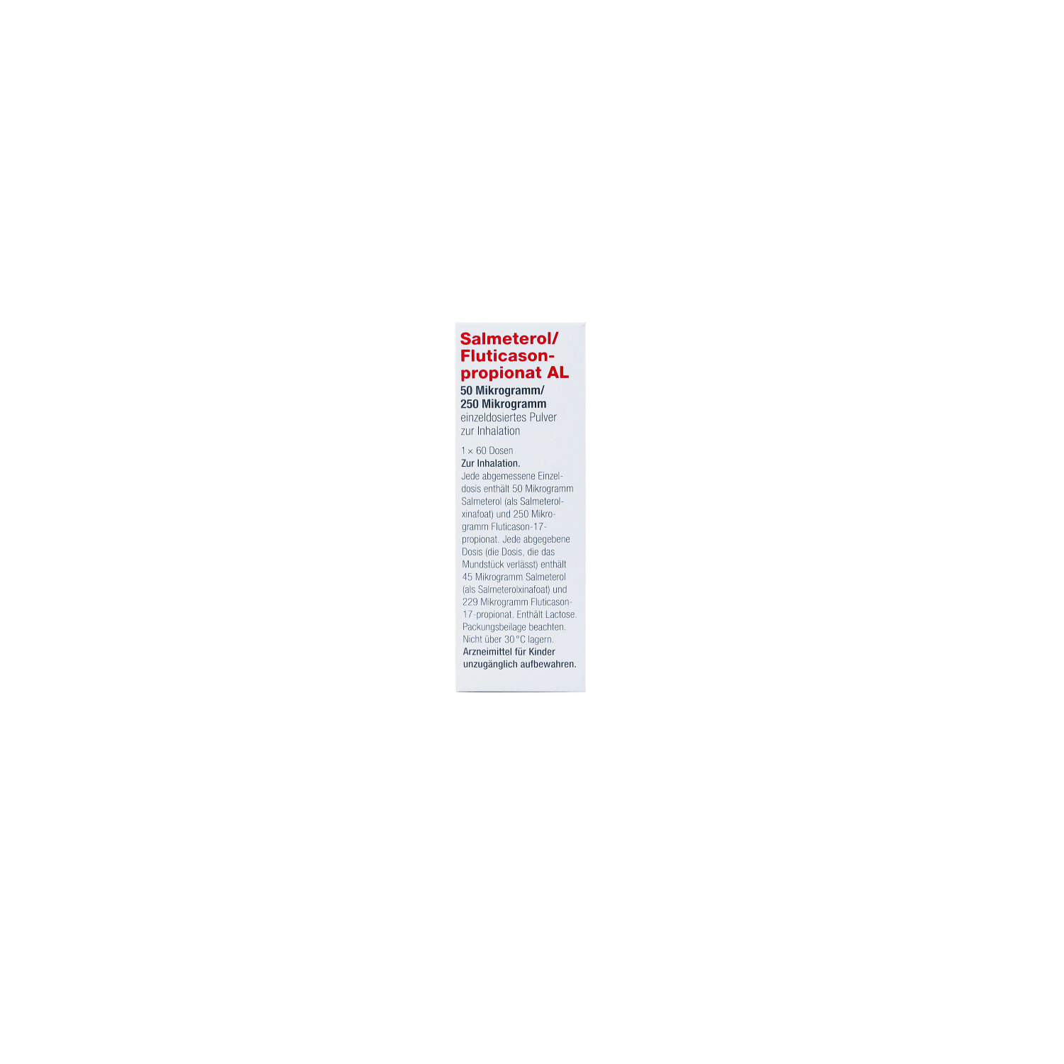 SALMETEROL/Fluticasonpropionat AL 50μg/250μg 1x60