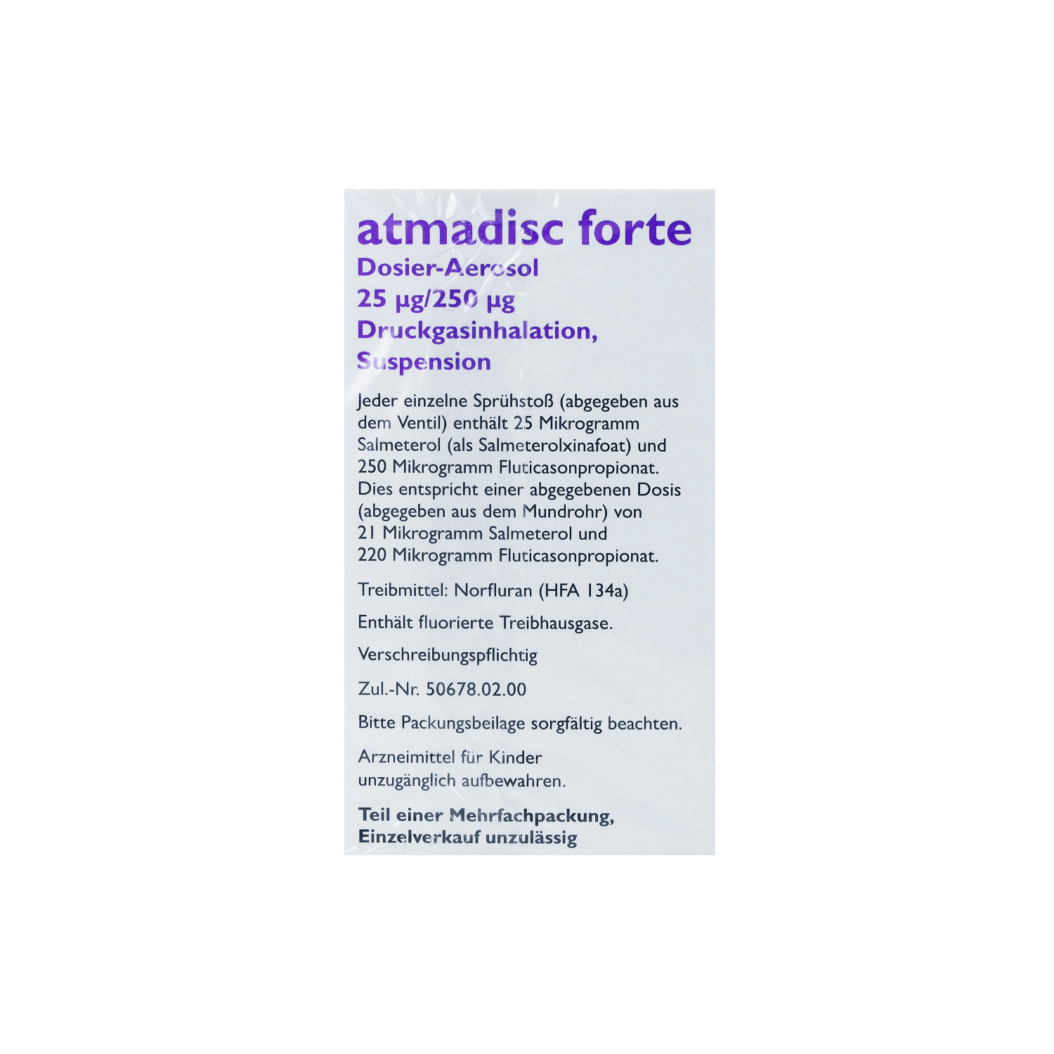 ATMADISC forte 25 μg/250 μg Dos.Aer.FCKW frei